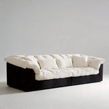 Cloud - Like Compressed Fabric Sofa, 32D High Resilience Sponge - StoolTopia