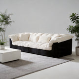 Cloud - Like Compressed Fabric Sofa, 32D High Resilience Sponge - StoolTopia
