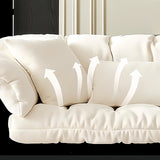 Cloud - Like Compressed Fabric Sofa, 32D High Resilience Sponge - StoolTopia