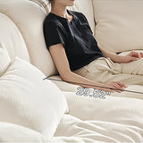 Cloud - Like Compressed Fabric Sofa, 32D High Resilience Sponge - StoolTopia