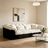 Cloud - Like Compressed Fabric Sofa, 32D High Resilience Sponge - StoolTopia