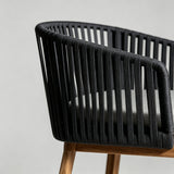 Coastal Bar Chair - White Ash Wood with PE Rattan Seat for Indoor & Outdoor - StoolTopia