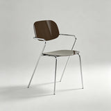 Contemporary Acrylic Armchair - Stylish Dining & Café Chair with Chrome Frame - StoolTopia