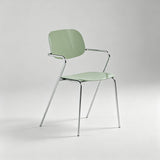 Contemporary Acrylic Armchair - Stylish Dining & Café Chair with Chrome Frame - StoolTopia