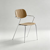 Contemporary Acrylic Armchair - Stylish Dining & Café Chair with Chrome Frame - StoolTopia