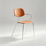 Contemporary Acrylic Armchair - Stylish Dining & Café Chair with Chrome Frame - StoolTopia