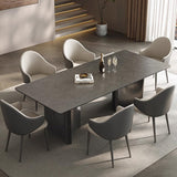 Contemporary Dual - Tone Leather Armchair - Modern Dining Chair with Comfort Design - StoolTopia