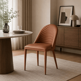 Contemporary Leather Dining Chair - Elegance and Comfort - StoolTopia