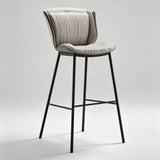 Contemporary Padded Bar Stool with Sleek Metal Legs for Modern Spaces - StoolTopia