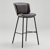 Contemporary Padded Bar Stool with Sleek Metal Legs for Modern Spaces - StoolTopia