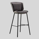 Contemporary Padded Bar Stool with Sleek Metal Legs for Modern Spaces - StoolTopia