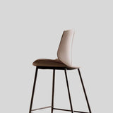 Contemporary Padded Bar Stool with Sleek Metal Legs for Modern Spaces - StoolTopia