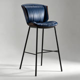 Contemporary Padded Bar Stool with Sleek Metal Legs for Modern Spaces - StoolTopia