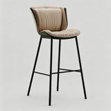 Contemporary Padded Bar Stool with Sleek Metal Legs for Modern Spaces - StoolTopia
