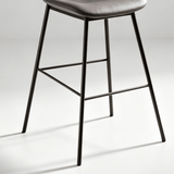 Contemporary Padded Bar Stool with Sleek Metal Legs for Modern Spaces - StoolTopia