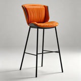 Contemporary Padded Bar Stool with Sleek Metal Legs for Modern Spaces - StoolTopia