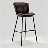 Contemporary Padded Bar Stool with Sleek Metal Legs for Modern Spaces - StoolTopia