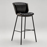 Contemporary Padded Bar Stool with Sleek Metal Legs for Modern Spaces - StoolTopia
