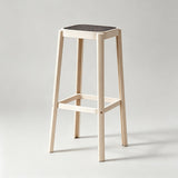 Contemporary PP Bar Stool with Textured Seat – Modern Minimalist Design - StoolTopia