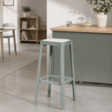 Contemporary PP Bar Stool with Textured Seat – Modern Minimalist Design - StoolTopia