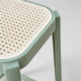 Contemporary PP Bar Stool with Textured Seat – Modern Minimalist Design - StoolTopia