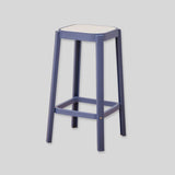 Contemporary PP Bar Stool with Textured Seat – Modern Minimalist Design - StoolTopia