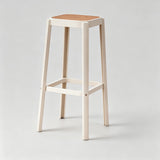 Contemporary PP Bar Stool with Textured Seat – Modern Minimalist Design - StoolTopia