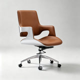 Contemporary Swivel Chair with Wooden Frame and High - Quality Upholstery - StoolTopia