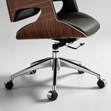 Contemporary Swivel Chair with Wooden Frame and High - Quality Upholstery - StoolTopia