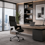 Contemporary Swivel Chair with Wooden Frame and High - Quality Upholstery - StoolTopia