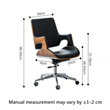 Contemporary Swivel Chair with Wooden Frame and High - Quality Upholstery - StoolTopia