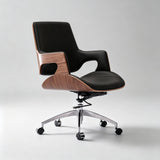 Contemporary Swivel Chair with Wooden Frame and High - Quality Upholstery - StoolTopia