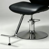 Contemporary Wing-Back Salon Chair – Hydraulic Stylist & Barber Studio Seating - StoolTopia