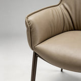 Customizable Premium Leather Armchair | Master Craftsmanship & Sleek Metal Legs - StoolTopia