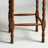 Dorchester Square Counter Stool | Solid Wood & Handwoven Rush Seat - StoolTopiaCounter Stool