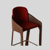Dual - Tone Italian Modern Bar Stool – Saddle Leather Counter Chair for Kitchens, Bars & Cafés - StoolTopia