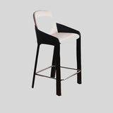 Dual - Tone Italian Modern Bar Stool – Saddle Leather Counter Chair for Kitchens, Bars & Cafés - StoolTopia