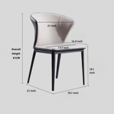 Dual - Tone Modern Dining Chair Set - Chic and Versatile - StoolTopia