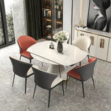 Dual - Tone Modern Dining Chair Set - Chic and Versatile - StoolTopia