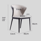 Dual - Tone Modern Dining Chair Set - Chic and Versatile - StoolTopia