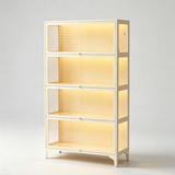 Steel Frame Tempered Glass Display Cabinet | Flip-Up Doors | Removable Legs