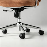 Ergonomic Fabric Office Chair – 360° Swivel, Chrome Base, Adjustable Height - StoolTopia