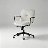 Ergonomic Fabric Office Chair – 360° Swivel, Chrome Base, Adjustable Height - StoolTopia