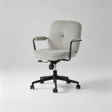 Ergonomic Fabric Office Chair – 360° Swivel, Chrome Base, Adjustable Height - StoolTopia