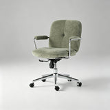 Ergonomic Fabric Office Chair – 360° Swivel, Chrome Base, Adjustable Height - StoolTopia