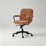 Ergonomic Fabric Office Chair – 360° Swivel, Chrome Base, Adjustable Height - StoolTopia