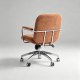 Ergonomic Fabric Office Chair – 360° Swivel, Chrome Base, Adjustable Height - StoolTopia