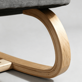 Ergonomic Kneeling Chair – Fixed Design, Full Birch Wood, Multiple Fabrics - StoolTopia