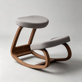 Ergonomic Kneeling Chair – Fixed Design, Full Birch Wood, Multiple Fabrics - StoolTopia