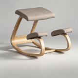 Ergonomic Kneeling Chair – Fixed Design, Full Birch Wood, Multiple Fabrics - StoolTopia